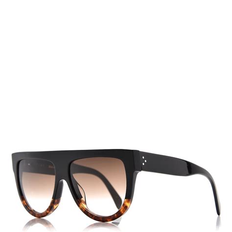 celine shadow sunglasses black havana|Celine sunglasses pouch brown.